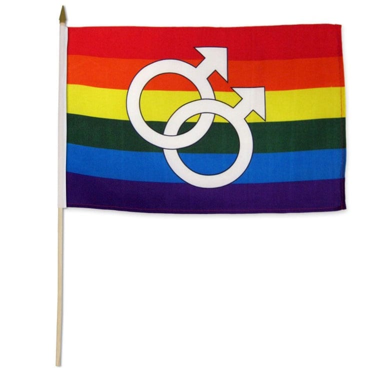 Flags Importer Pride Flags Flags Importer 12" x 18" Double Mars Stick Pride Flag