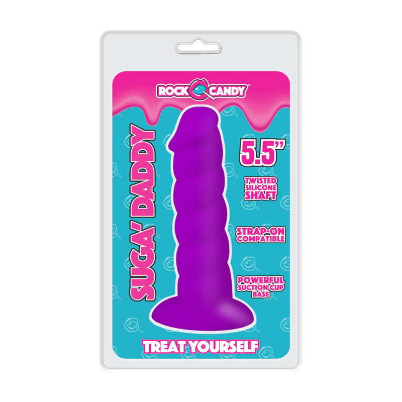 Rock Candy Dildos Purple Rock Candy Suga-Daddy 5.5 Inch Dong
