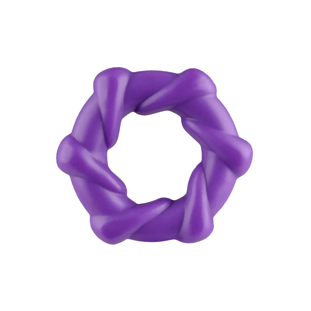Rock Candy Cock Rings Purple Rock Candy Taffy Twist Cock Ring