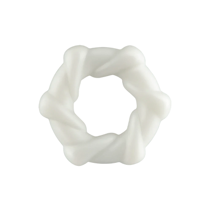 Rock Candy Cock Rings White Rock Candy Taffy Twist Cock Ring