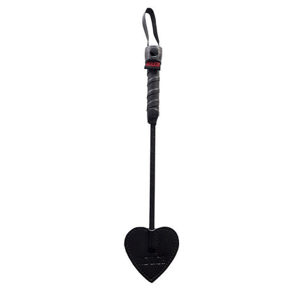 Rouge Riding Crops & Whips Black Rouge Mini Leather Spade Paddle Crop 10"