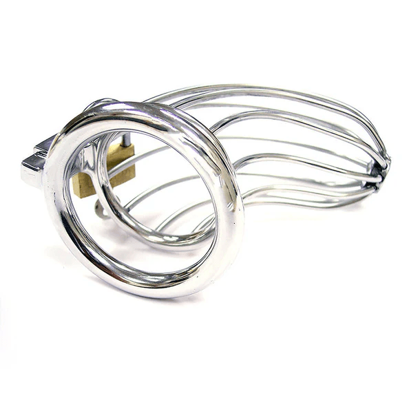 Rouge Chastity Device Rouge Stainless Steel Chasity Cock Cage with Padlock