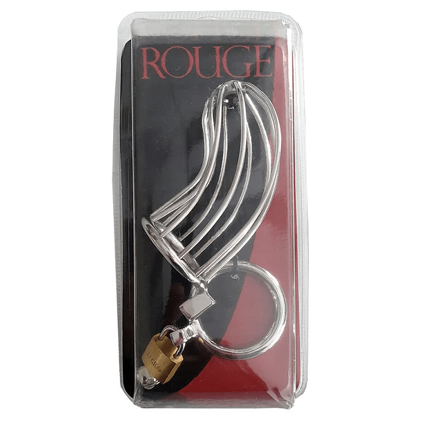 Rouge Chastity Device Rouge Stainless Steel Chasity Cock Cage with Padlock