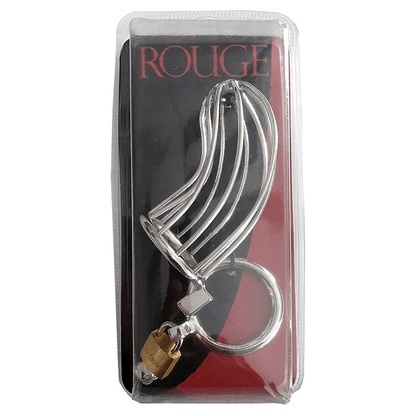 Rouge Chastity Device Rouge Stainless Steel Chasity Cock Cage with Padlock