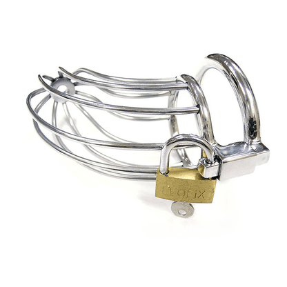 Rouge Chastity Device Rouge Stainless Steel Chasity Cock Cage with Padlock