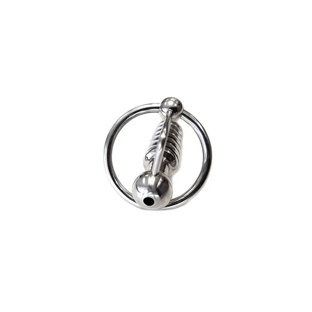 Rouge Cock & Balls Rouge Stainless Steel Hollow Beaded Probe & Cock Ring