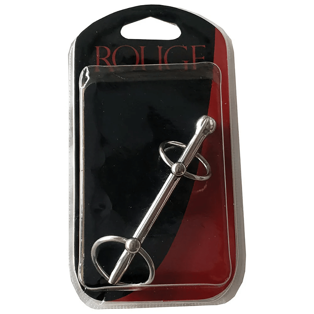 Rouge Fetish Rouge Stainless Steel Hollow Double Ring Urethral Probe
