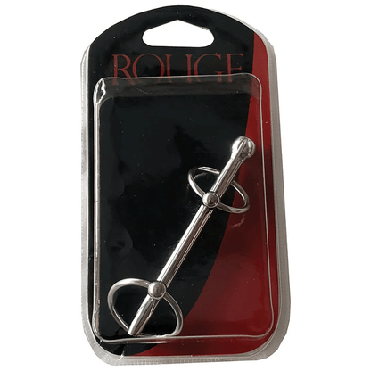 Rouge Fetish Rouge Stainless Steel Hollow Double Ring Urethral Probe