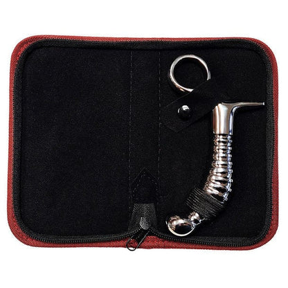 Rouge Anal Rouge Stainless Steel Ribbed Anal Plug with Handle