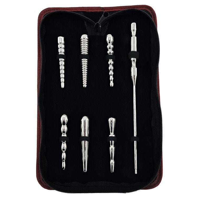Rouge Fetish Stainless Steel Penis Plug Set with Handle