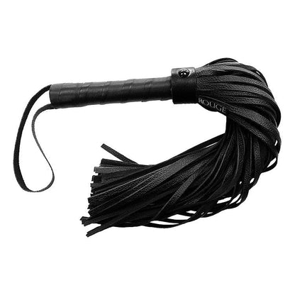 Rouge Whip/Flogger/Paddle Leather Flogger - Black with Black