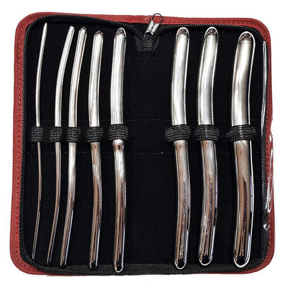 Rouge Fetish Stainless Steel 8 Piece Hegar Dilator Set