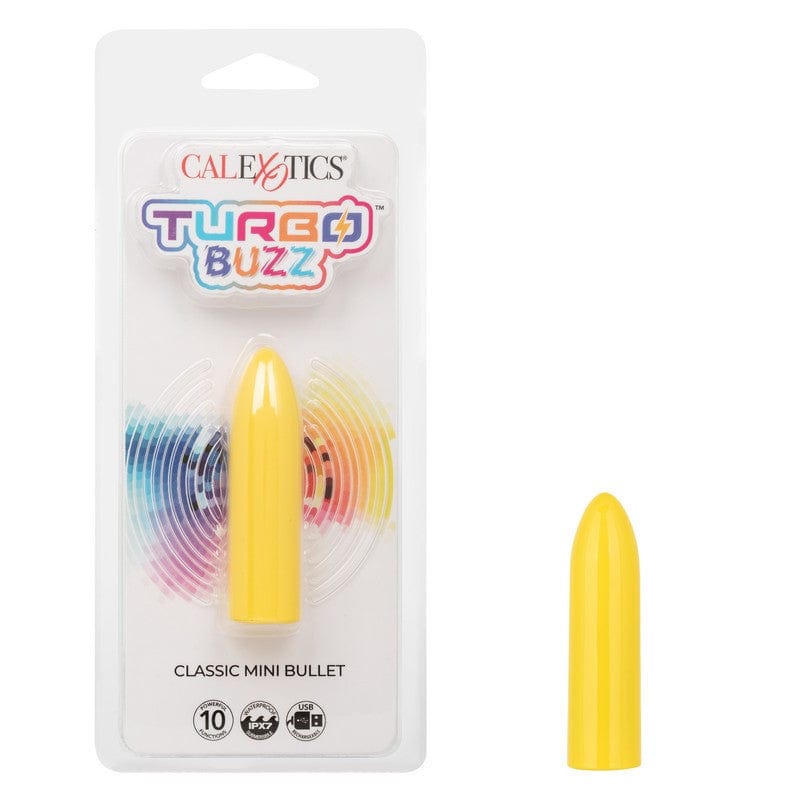 CALEXOTICS Bullets & Mini Vibes Yellow Calexotics Turbo Buzz Classic Mini Bullet