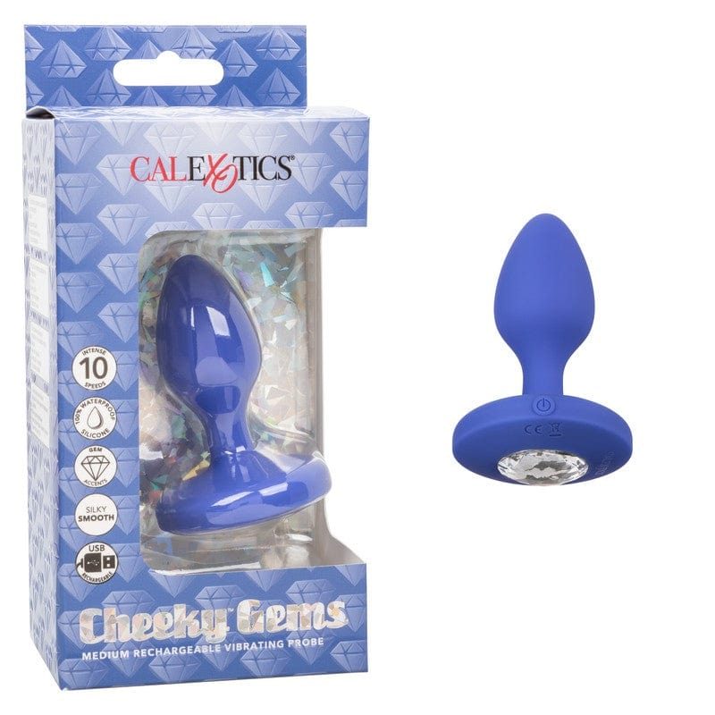 CalExotics Cheeky Gem Vibrating Probe Medium - XOXTOYS