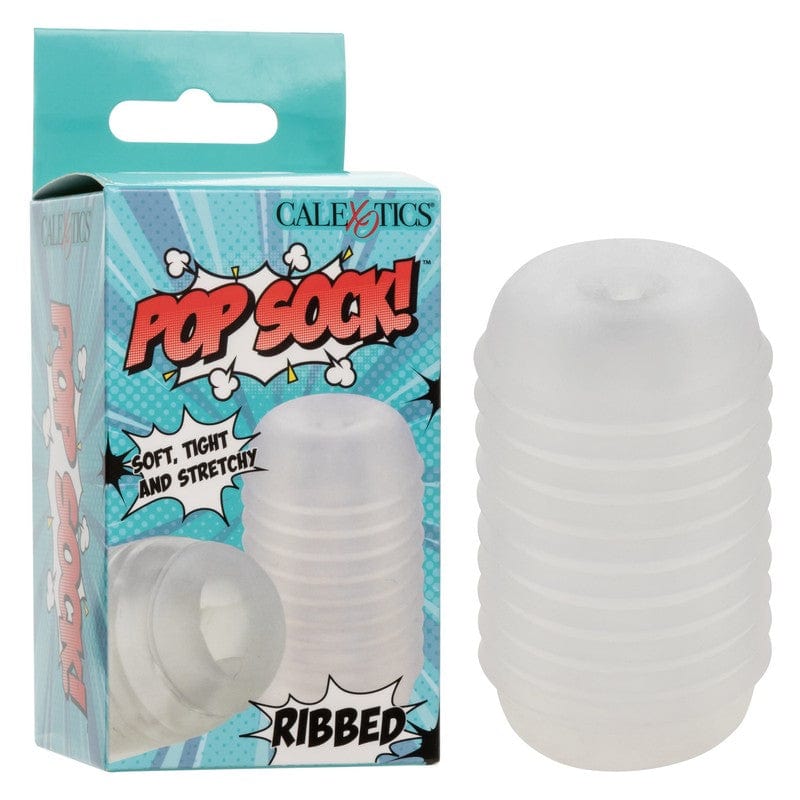 CALEXOTICS Strokers Clear Calexotics Pop Sock! Ribbed Stroker