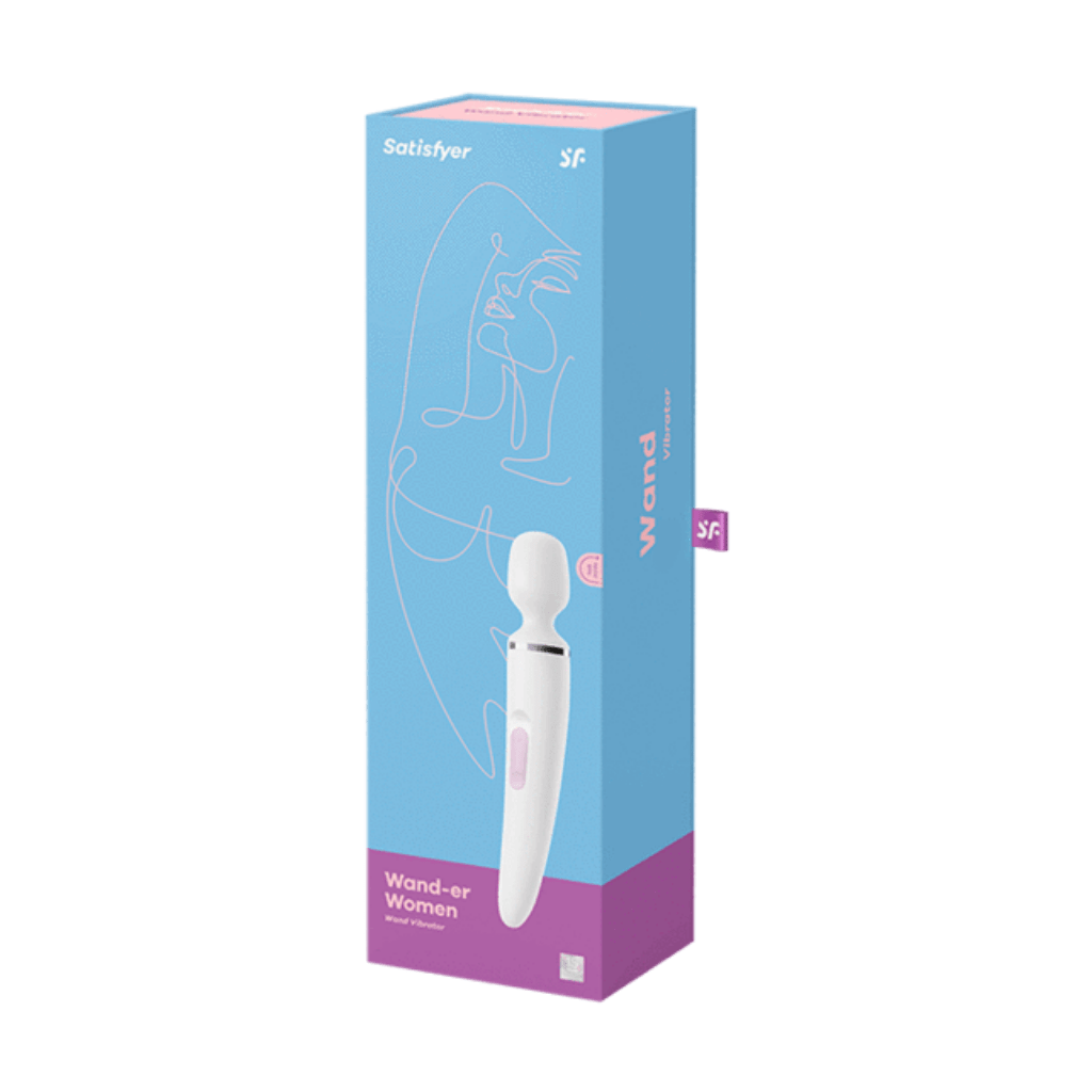 Satisfyer Wand Vibrators White/Chrome Satisfyer Wand-er Woman