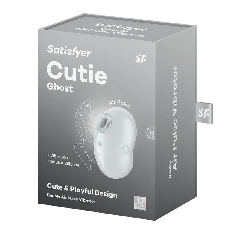 Satisfyer Clitoral Stimulators White Satisfyer Cutie Ghost Air Pulse Clitoral Vibrator