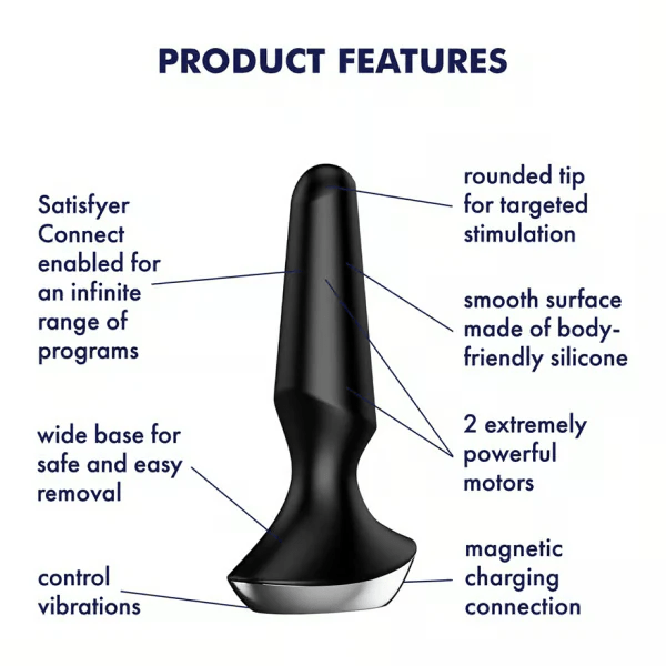 Satisfyer Anal Toys Satisfyer Plug-ilicious 2 Vibrating Plug