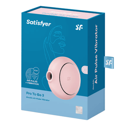 Satisfyer Clitoral Stimulators Pink Satisfyer Pro To Go 3 Clitoral Stimulator