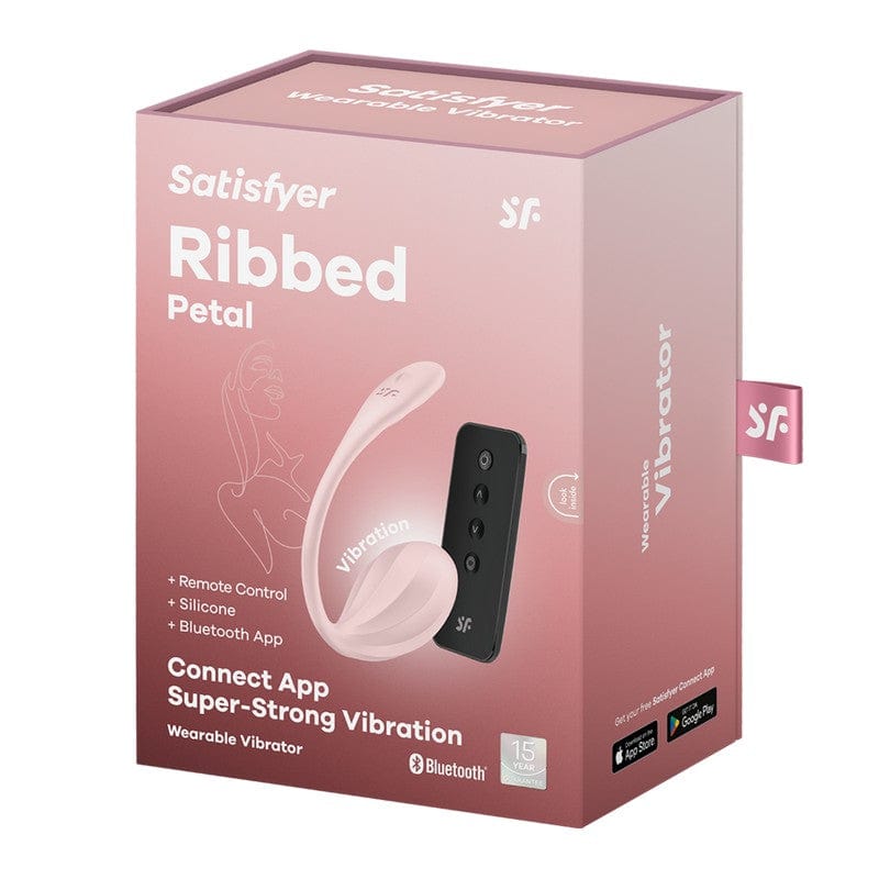 Satisfyer Vibrators Rose Satisfyer Ribbed Petal Wearable Vibrator