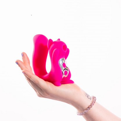 Natalie's Toybox Screaming Squirrel Air Pulse & G-Spot Vibrator - XOXTOYS