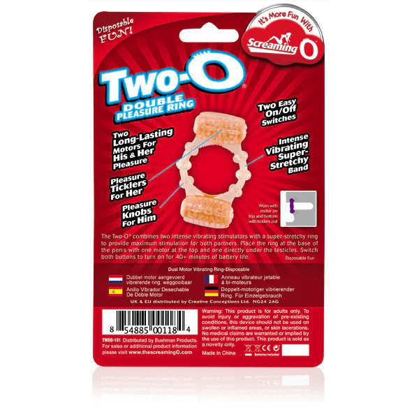 Screaming O Cock Rings Screaming O Two-O Double Pleasure Ring