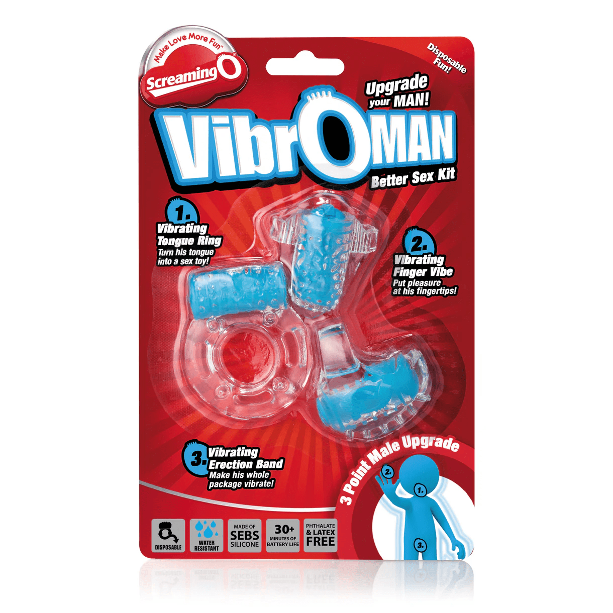 Screaming O Cock Rings Screaming O VibrOMan Cock Ring Sex Kit