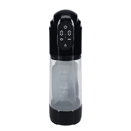 Shots Male Masturbators Black Shots Pumped Techno Thrust Masturbator
