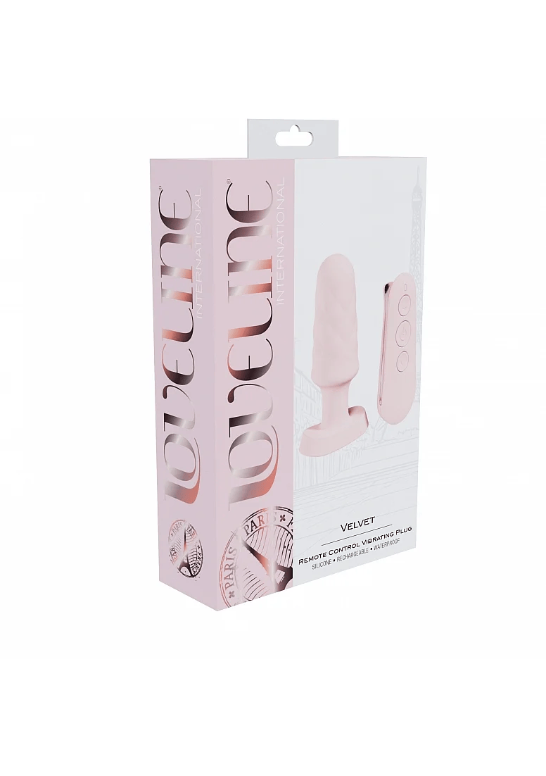 Shots Vibrator Shots Toys Loveline Velvet Remote Control Vibrating Plug