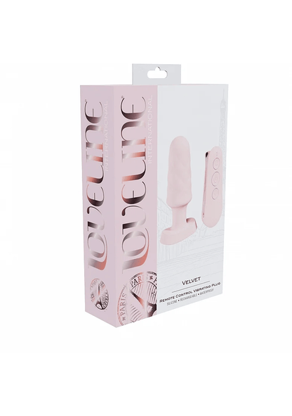 Shots Vibrator Shots Toys Loveline Velvet Remote Control Vibrating Plug