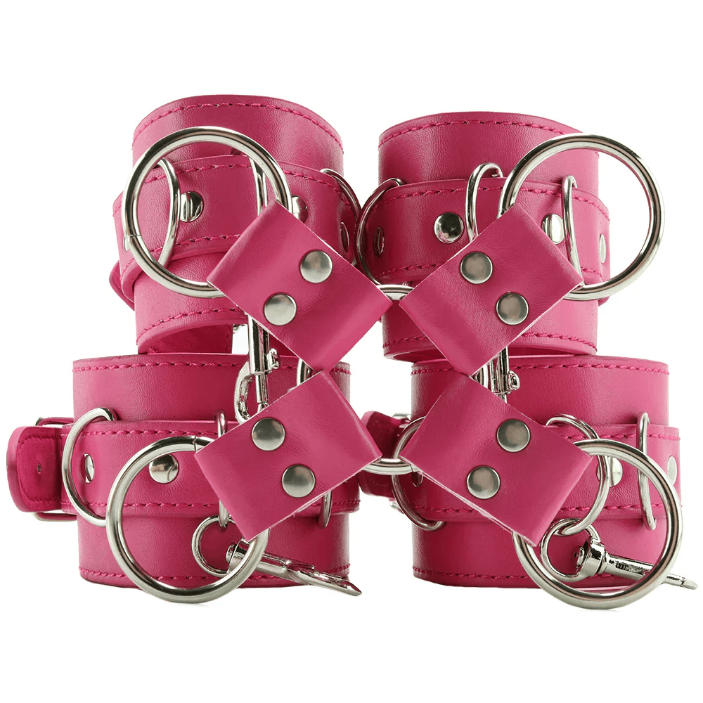 Shots Cuffs Shots Toys Ouch! Leather Hand and Leg Cuffs