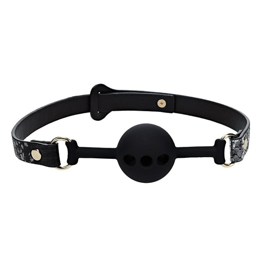 Shots Black Ouch! Florence Collection Silicone Ball Gag