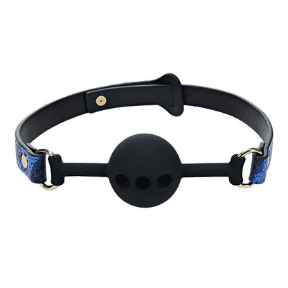 Shots Blue Ouch! Florence Collection Silicone Ball Gag