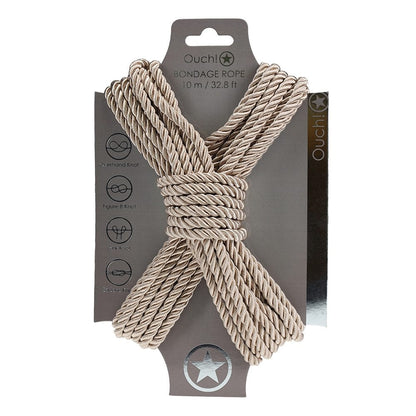 Shots Gold Shots Ouch! Bondage Rope 10m