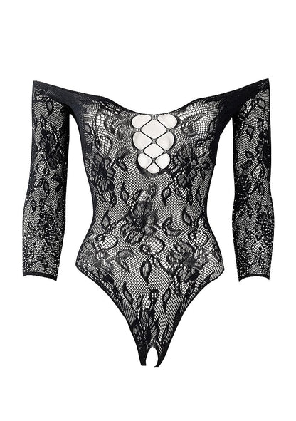 Shots Shots Le Désir Wonder Rhinestone Black Body Suit