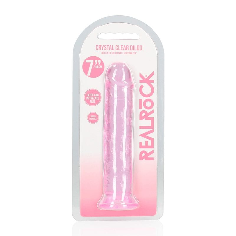Shots Shots RealRock 7″ Realistic Crystal Clear Dildo