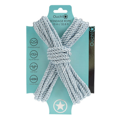 Shots Powder Blue Shots Ouch! Bondage Rope 10m