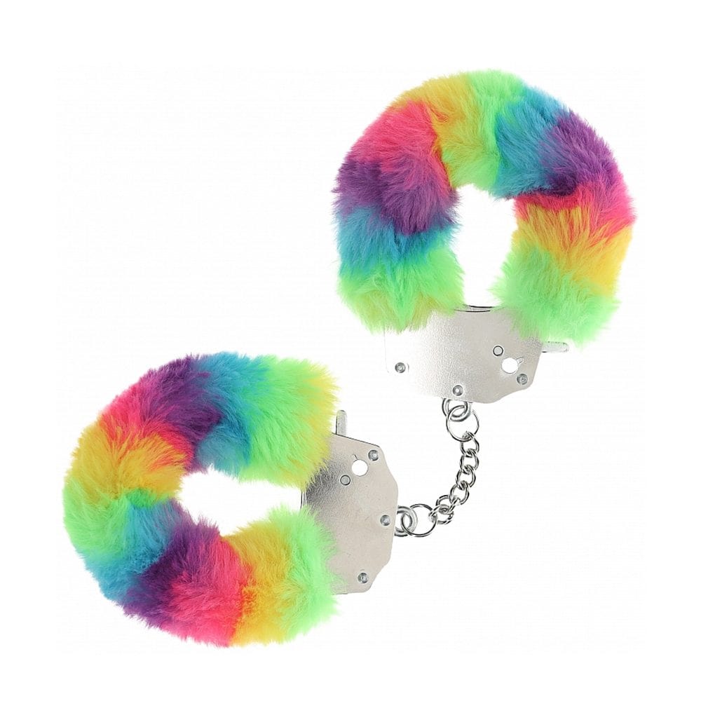 Shots Rainbow Shots Ouch! Heavy-Duty Fluffy Cuffs