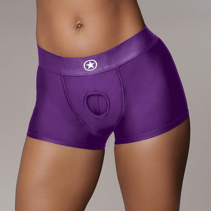 Shots Shots Ouch! Vibrating Strap-On Boxer