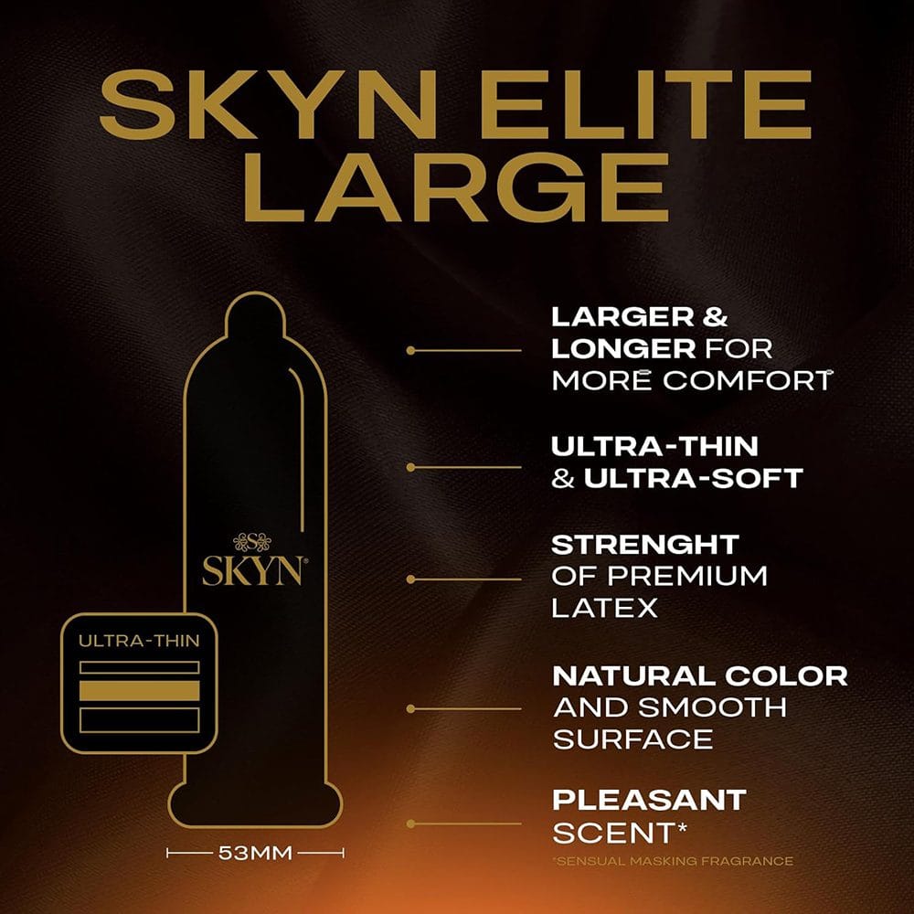 LifeStyles Condoms Skyn Elite Large Non-Latex Condoms