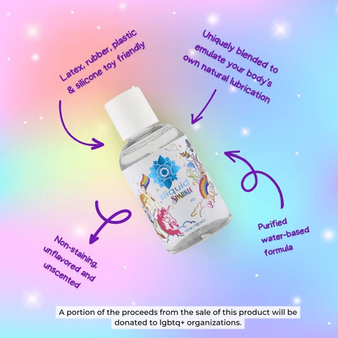 Sliquid Water Based Lube Sliquid Sparkle Pride Lube