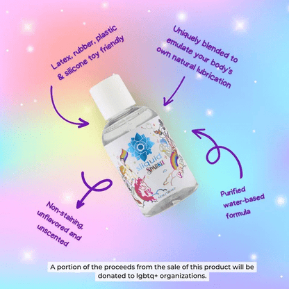 Sliquid Water Based Lube Sliquid Sparkle Pride Lube