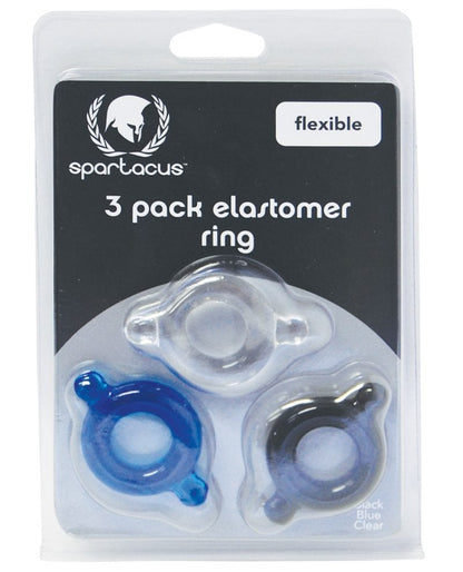 Spartacus Cock Rings Spartacus 3-Pack Elastomer Ring Set