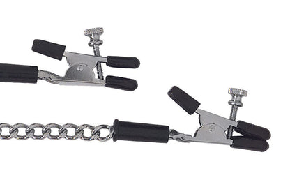 Spartacus Nipple Clamps Spartacus Alligator Tip Clamp Black Link Chain