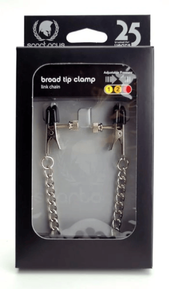 Spartacus BDSM Spartacus Broad Tip Clamp with Link Chain