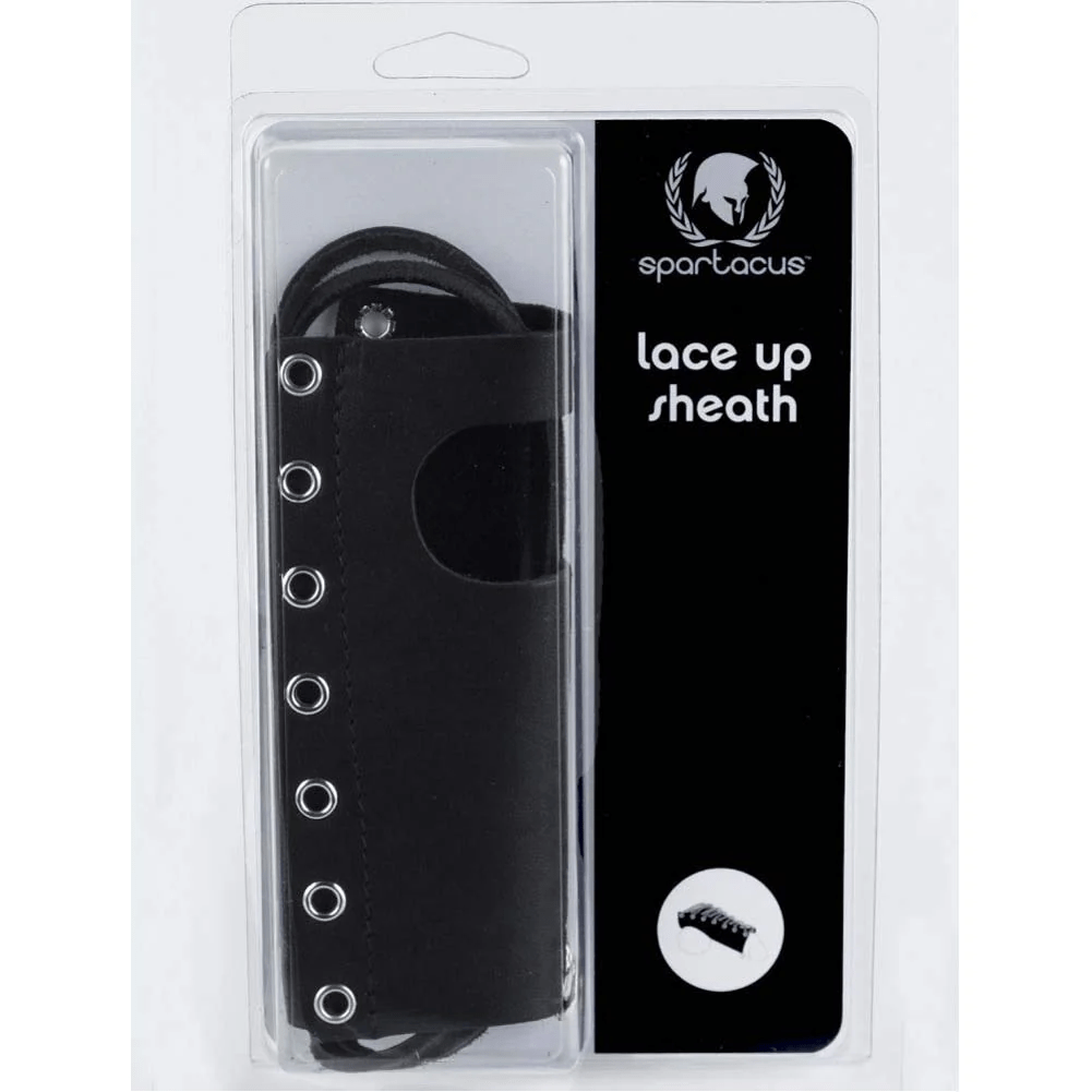 Spartacus Cock & Balls Spartacus Lace-Up Leather Sheath