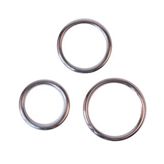 Spartacus Cock Rings Spartacus Seamless Stainless Steel Ring Set