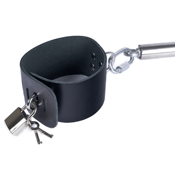 Spartacus Bondage Spartacus Steel Spreader Bar with Leather Cuffs
