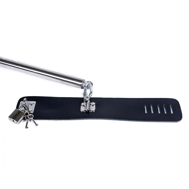 Spartacus Bondage Spartacus Steel Spreader Bar with Leather Cuffs