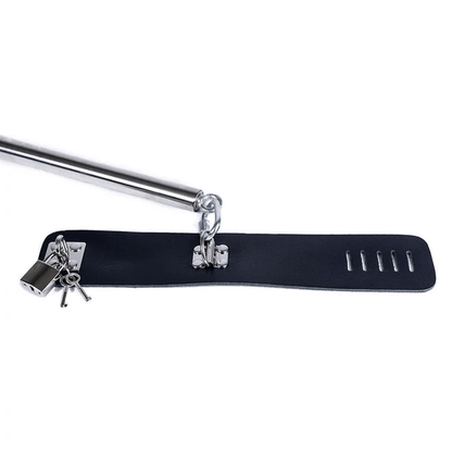 Spartacus Bondage Spartacus Steel Spreader Bar with Leather Cuffs